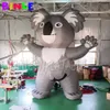6mH (20 футов) с воздуходувкой оптом Серый гигантский надувной мультфильм коалы, рекламный талисман животного для наружной рекламы