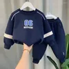 Kleidung Sets Jungen Set 2024 Frühling und Herbst Kinder Pullover Hosen 2 Stück Baby Schöne Sport 4 6 8 9Y