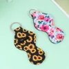 Keychains 5st Portable Key Ring Fashion Chain Holder Clip-On Sleeve Lipstick Rings (Bivers Color)