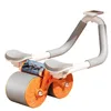 AB Wheel Roller Automatisk Rebound Timing Elbow Support Abdominal ABS -träning Hem Fitness Equipment Muskel 240127