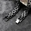 リンクブレスレットトレンドバイキングキャラクターブレスレット10mm幅のステンレス鋼チェーンチャームハンドバンド男性用ビンテージボーイジュエリー