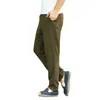 Men's Pants Autumn Winter Men Casual Linen Cotton Trousers Thick Loose Baggy Chinese Style Elastic Waist Hip Hop Harem