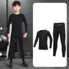 Children Winter Thermal Underwear Set Plus Velvet Warm Thermo Underwear Masculino Long Johns Boy Girls Lucky Johns Fitness Tops 240130