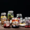 Sealed cans glass food bottles honey lemon passion fruit pickles jars lids household small storage 240125