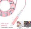 Corda per saltare in rilievo morbido Maniglia antiscivolo TangleFree regolabile Segmentato Fitness Saltare Mantenersi in forma Allenamento Giocando 240127