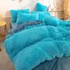 Bettwäsche-Sets High-End-Luxus Nerz Samt Bettbezug verdickt warme Lammwolle Plüsch Quilt 1 Stück Winter Mädchen Bett Dekor