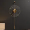Relógios de parede Modern Digital Big Size Pendurado Minimalista Relógio Pêndulo Decoração Sala de estar Decoracion Home Design