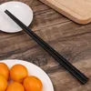 箸1/5ペアアンチスリップ合金中国の竹の形をした箸Easy Cleaning Safe Tablewareセットキッチン実用ツール