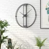 Horloges murales 50 / 70cm Grande horloge silencieuse Design moderne pour la décoration de la maison Bureau Style européen Montre suspendue