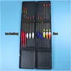 12st/Lot Fishing Floats inklusive Box Set Bobbers Carp Buoyancy Mix Size Composite Nano Plastic Floaters With ABS Plast Box 240125