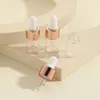 収納ボトル5PCS 1ML 2ML 3ML 5MLクリアドロッパーガラス香水の目とかわいいエッセンシャルオイル