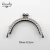 10 pcs 85CM Double Bead Metal Frame Coin Purse Kiss Clasp For Wallet Handle Clutch DIY Bag accessory 5 colors 240202