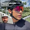 Kapvoe Red Pochromic Sunglasses UV400アウトドアスポーツサイクリングバイクメガネMAN MTB釣り眼鏡アイウェア自転車ゴーグル240129