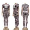 Survêtements pour femmes 24SS Designer J2550 Femmes Automne Mode Casual Top à manches courtes et pantalons Ensemble trois couleurs