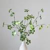 Kwiaty dekoracyjne zielone rośliny liści sztuczne rośliny po rekwizyty domowe przyjęcie weselne wystrój jedwabny liście Andromeda