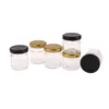 Flessen 2 Stuks 25/35/45 Ml Glazen Potten Mini Honing Ketchup Jam Container Draagbare Keuken Lege Doseren fles Met Deksel