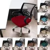 Stol täcker elastiska rutor Solid Velvet Office Cover Computer Sadel Seat Dust Swivel Slipcovers Slip Modern