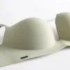 Vêtements de nuit pour femmes britanniques une pièce sexy sans trace petite poitrine froncée sous-vêtements fil de glace anneau non en acier fille soutien-gorge réglable