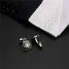 HAWSON Enamel Letter Cufflinks for mens Mens Personalized French Shirt Jewelry Accessories AZ 240130