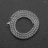 Chaînes Mode Collier en acier inoxydable Chaîne de perles carrées Bijoux haut de gamme en titane pour hommes