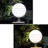 Lampada da parete Illuminazione per esterni Colonna a sfera Pilastro luminoso Palo da giardino Bianco trasparente Acrilico E27 Lampadina esterna Palo Strada Reggiseno