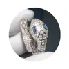 Cluster Rings Factory Store 925 Sterling Silver Inlay Zircon For Women Fashion Girls Size 5 6 7 8
