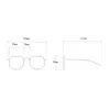 Okulary przeciwsłoneczne Nowoczesne podwójne most Uv400 Ochrona kwadratowa płaska rama słoneczne okulary zewnętrzne dla mężczyzn i kobiet