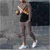 Mode Patchwork Couleurs 3D Imprimer Survêtement Pour Hommes Ensemble Casual Pantalon À Manches Longues 2pcs Ensembles Pull Surdimensionné Mode Hommes Vêtements 240118