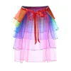 Skirts Women Adult Dreamlike Fancy Ballet Dancewear Tutu Pettiskirt Colorful Multi-layers Dance Fairy Tulle