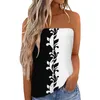 Camisoles Tanks Frauen Drucken Trägerlosen Bandeau Tank Short Pack Baumwolle Langarm T Shirt Für Fit Mama Valentinstag Shirts Männer