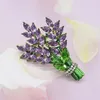 Brooches Lavender Brooch Decorative Pins Hat For Clothes Alloy Suit Lapel Miss Flower Badge