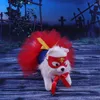 Vêtements de chien Halloween Noël Robe de chat Pet Red Gauze Princesse pour petit chiot caniche moyen