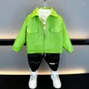 Jackets Cool Kids Casual Jacket For Boys Faux PU Leather Coat School Spring Autumn Baby Children Clothes 4 5 6 8 9 10 11 Years