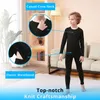 Kinderen Winter Ski Thermisch Ondergoed Sets Jongens Meisjes Warm Ademend Thermo-ondergoed Sets T-shirt met lange mouwen 240130