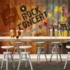 Custom Wallpaper 3D Europeanted Handpainted Musical Music Music Persice Personal Bar Cafe Creative Graffiti 240122