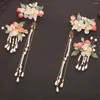 Accessori per capelli Strumento Perla Nappa Copricapo Cheongsam Stile antico Forcina Hanfu Clip Set Copricapo cinese