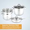 Köksredskap sätter krukor för matlagningsredskap uppsättning av potten stekpanna kök prylar kit tillbehör non-stick bar