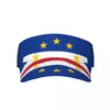 BERETS SOMMER SUN HAT JUSTABLE VISOR UV Skydd Topp Tom Cape Verde Flag Sport Sunscreen Cap