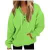 Women's Hoodies 2024 Autumn And Winter Sweatshirt Fashion Long-Sleeved Solid Color Button Hooded Top Sudaderas