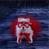 Vêtements de chien Halloween Noël Robe de chat Pet Red Gauze Princesse pour petit chiot caniche moyen