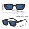 Okulary przeciwsłoneczne Punk Square Frame Trendy Small Uv400 Ochrona Ochrony okulary przeciwsłoneczne dla kobiet mężczyzn