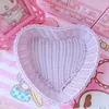 Organizer per auto imitazione vite tessitura cestino ragazza cuore rosa macron desktop smistamento e pettine porta caramelle