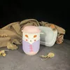 Teaware Set Intervall 1 Set/360ml/12.67oz Kawaii Cartoon Portable Outdoor Travel Tea Cup Set-Mugg med antiscald och antislipfunktioner