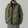 Hiver mode américaine Vintage Parkas vestes pour hommes coupe-vent en plein air Y2K décontracté rembourrage manteaux lâche broderie doudoune 240118