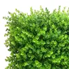 Kwiaty dekoracyjne 1PCS plastikowe zielone sztuczne mata roślin zielona szalona ogrodzenie trawy panele dekoracje ogrodowe 40 60 cm