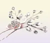 2018 Pink Flower Women Hair Comb 2pcs Hairpins Handmade Wedding Hair Accessories Crystal Bridal Hairpieces Jewelry JCH1938604291