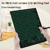 14inch Superfine手書きLCDライティングタブレット消去可能で再利用可能なデジタル描画ビジネス文房具教育玩具240124