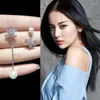 Boucles d'oreilles flocon de neige asymétriques en Zircon, longues pampilles pour femmes, bijoux de fête, cadeau, 2024