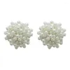 Stud Earrings MASA Beautifully Pearl Woven Floral For Women Simple Earring Party Jewelry