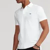 Erkek Polos Erkekler Pamuk Polo Gömlek Kavur Spor Giyim T-Shirts Yüksek Kaliteli Yaz Logosu Günlük Kısa Kollu Fashiontops